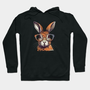 Rabbit with glasses Hoodie